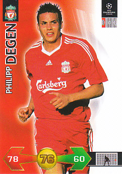 Philipp Degen Liverpool 2009/10 Panini Super Strikes CL #197